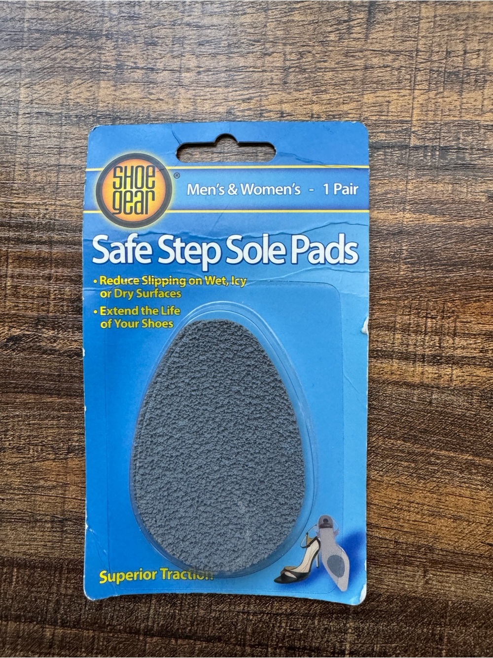 Shoe Gear Safe Step Sole Pads Non Slip Traction Shoe Protectors 1 Pair New unise